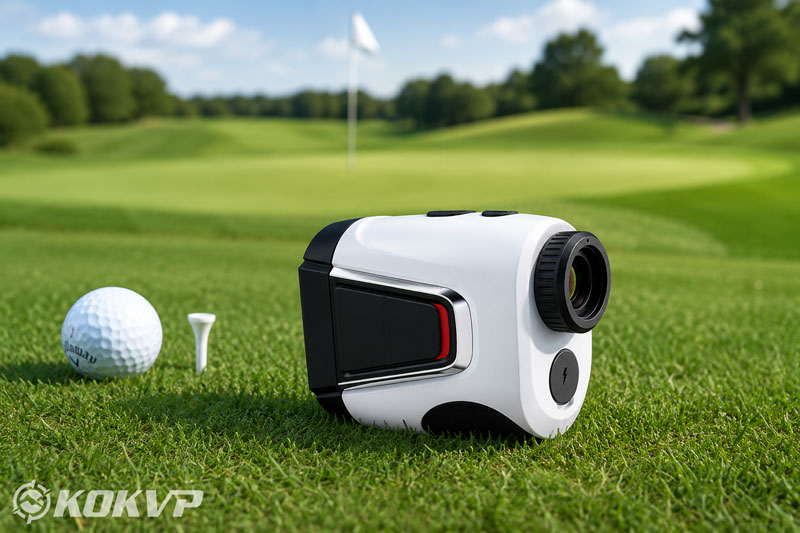 Golf range finder and golf course scenery
