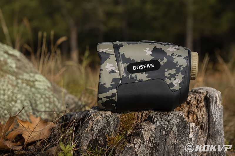 Close-up of outdoor camouflage monocular telescope