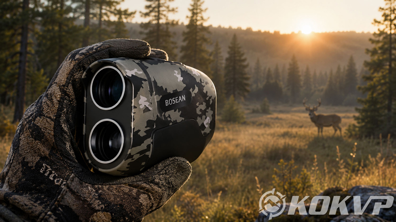 hunting-rangefinder-on-forest-stump