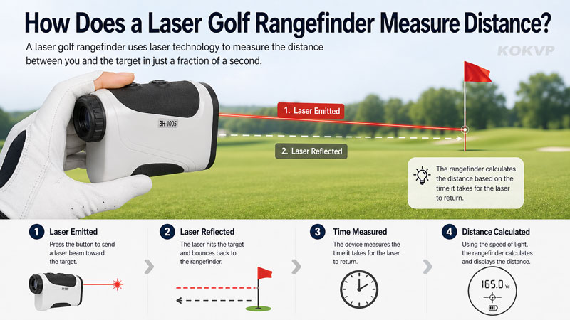 How Does a Laser Golf Rangefinder Measure Distance?